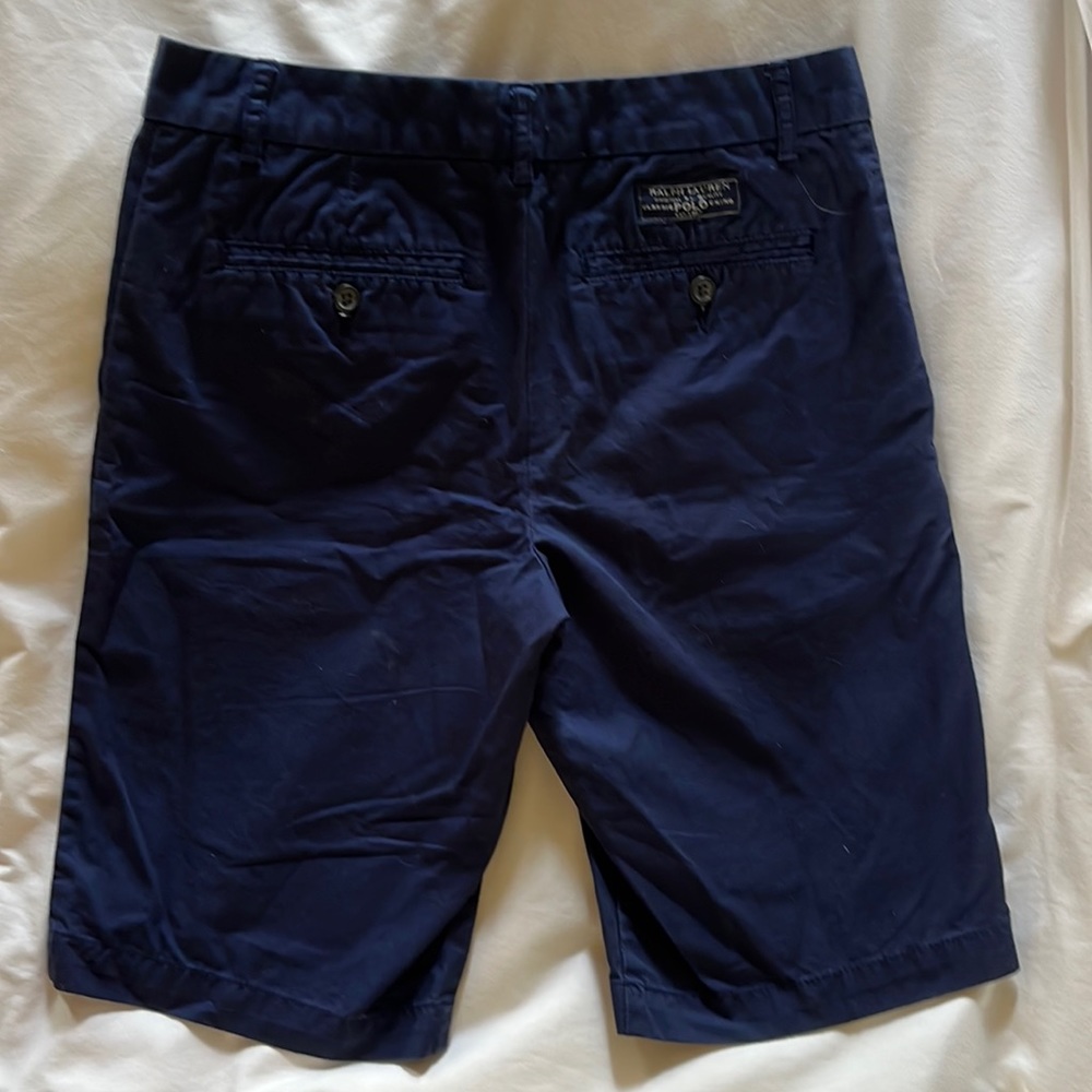 LIKE NEW boys navy polo shorts.